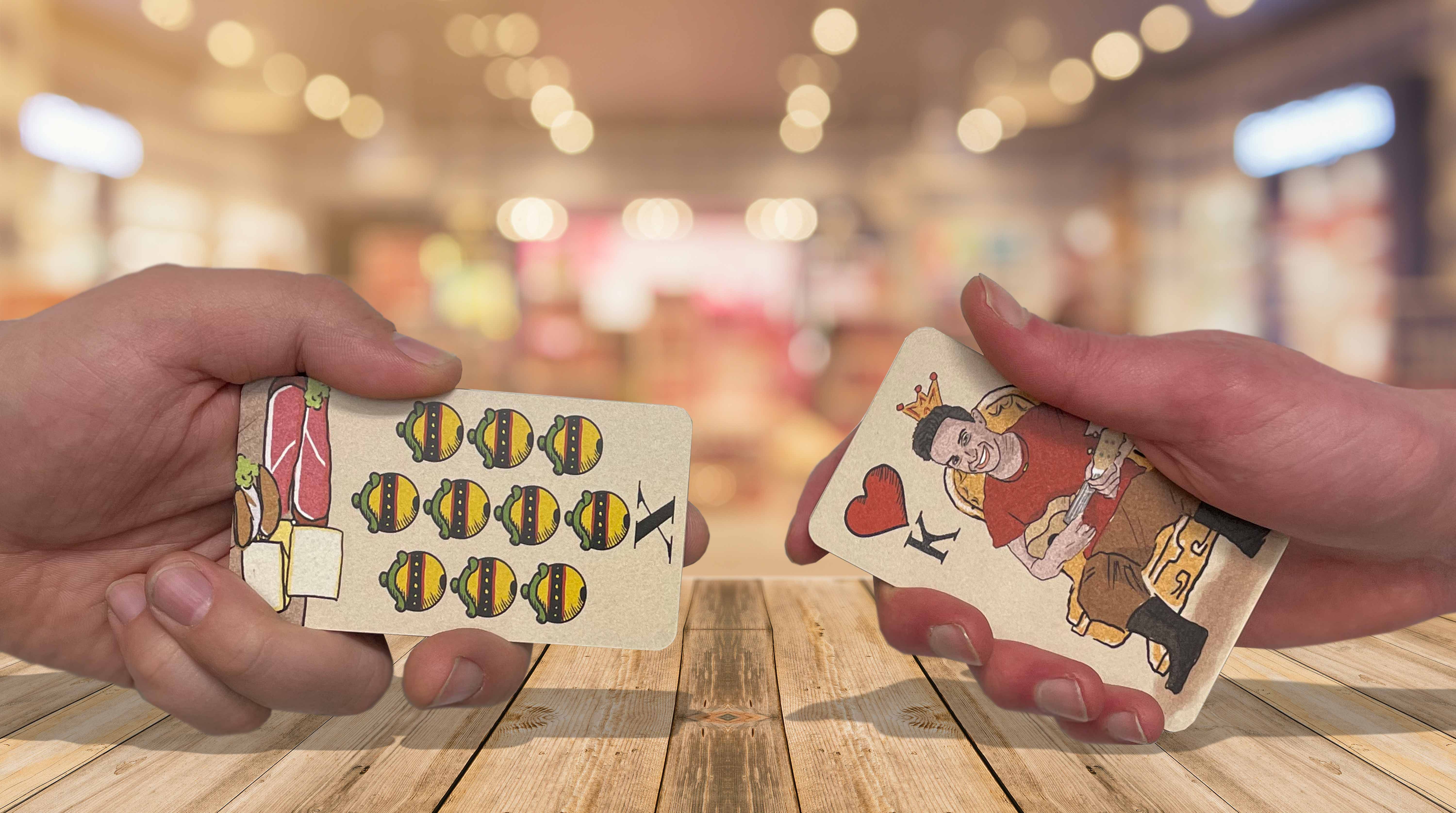 Watten Schlag und Farbe ansagen - Spielregeln